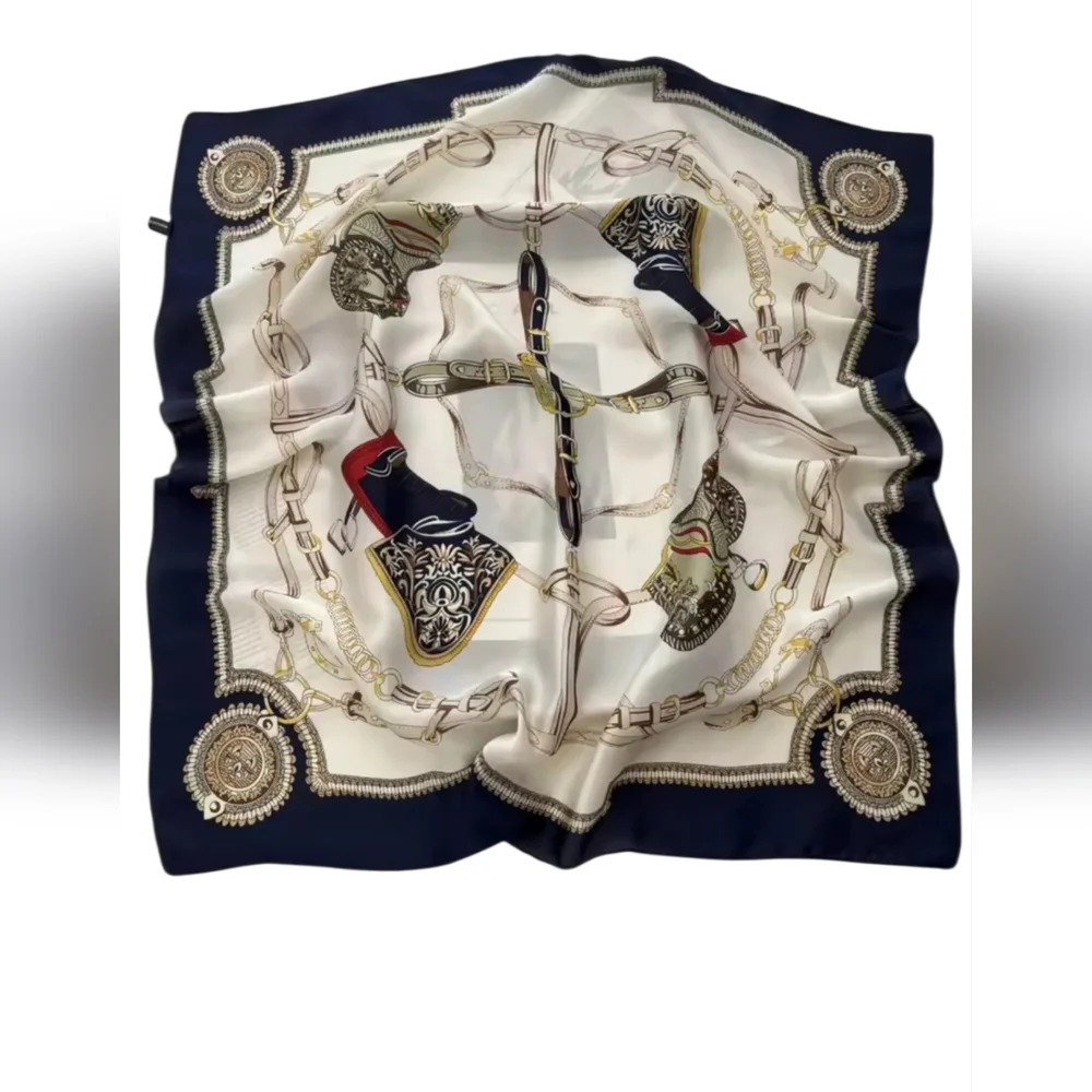 New Square & Belt Pattern Scarf/Bandana